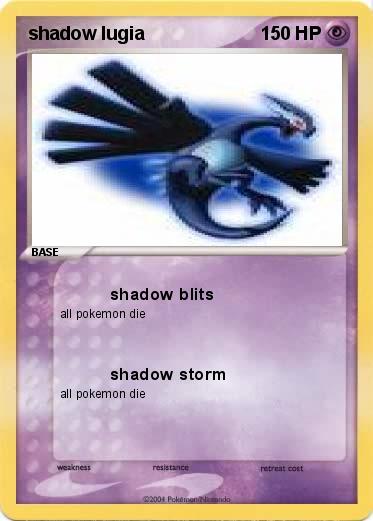 Pokemon shadow lugia