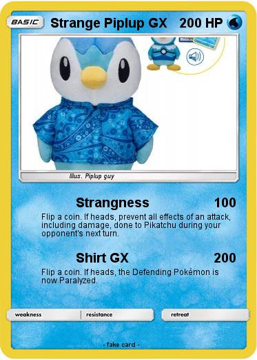 Pokemon Strange Piplup GX