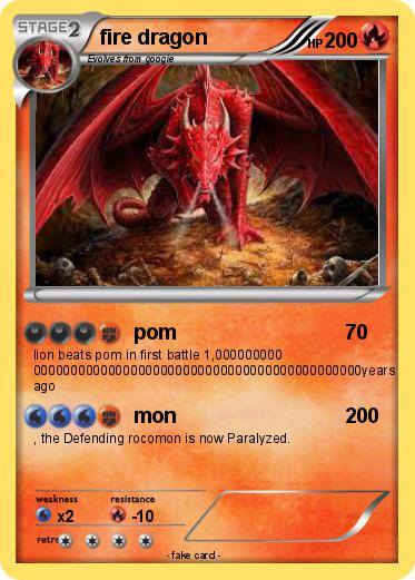 Pokemon fire dragon