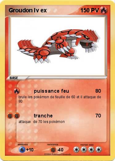 Pokemon Groudon lv ex