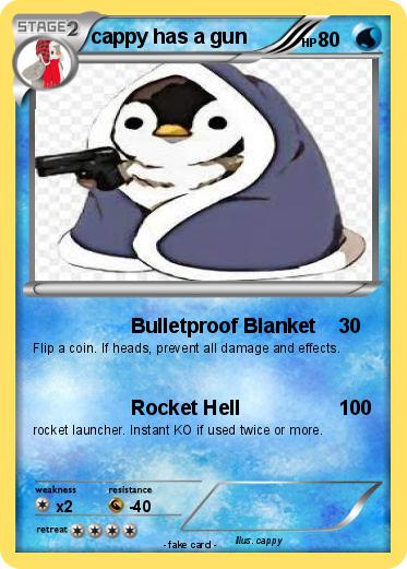 Pokemon cappy has a gun