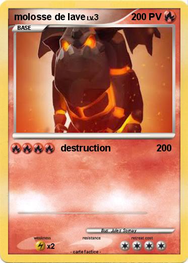 Pokemon molosse de lave