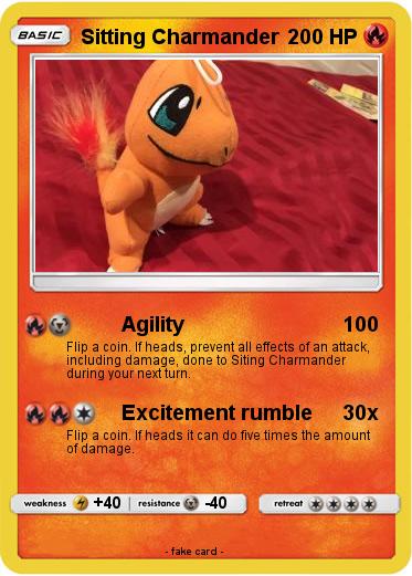 Pokemon Sitting Charmander