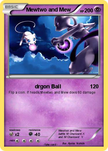 Pokemon Mewtwo and Mew