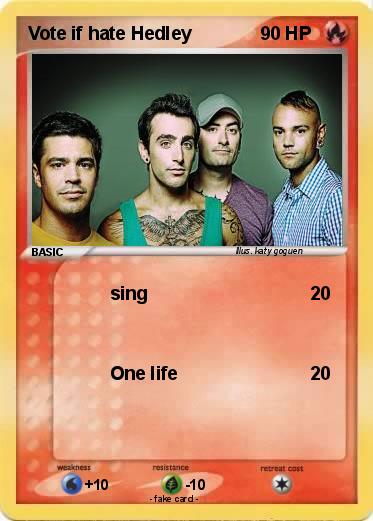Pokemon Vote if hate Hedley