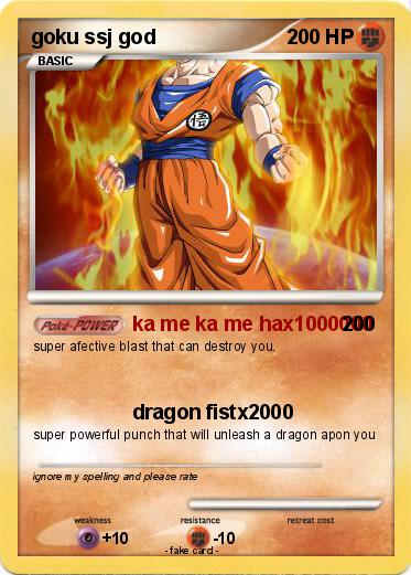 Pokemon goku ssj god