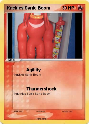 Pokemon Knckles Sanic Boom