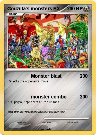 Pokemon Godzilla's monsters EX