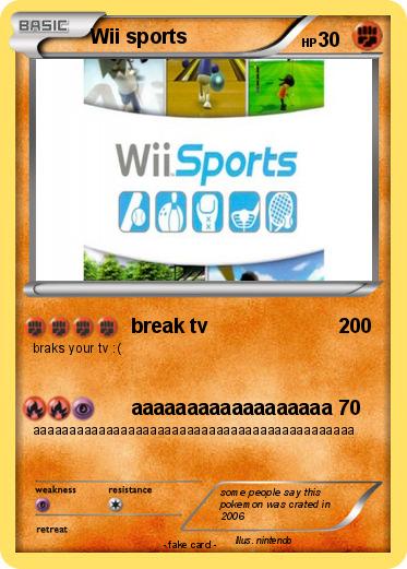 Pokemon Wii sports