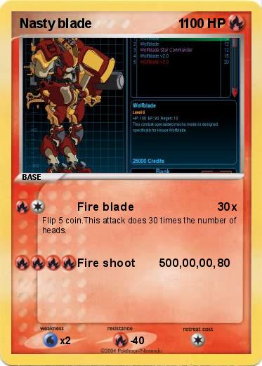 Pokemon Nasty blade                        1