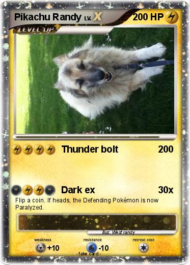 Pokemon Pikachu Randy