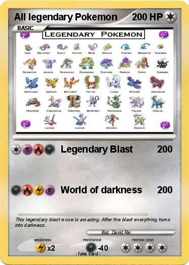 Pokemon All legendary Pokemon