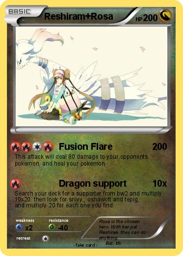 Pokemon Reshiram+Rosa