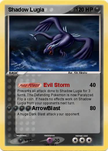 Pokemon Shadow Lugia