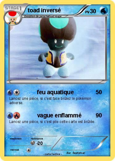 Pokemon toad inversé