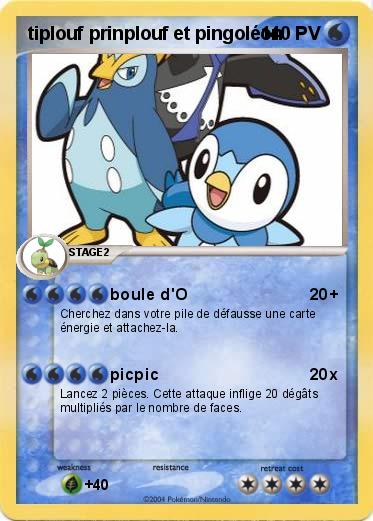 Pokemon tiplouf prinplouf et pingoléon