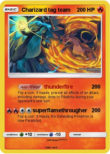 Pokemon Charizard tag team
