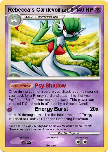 Pokemon Rebecca`s Gardevoir