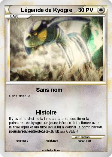 Pokemon Légende de Kyogre