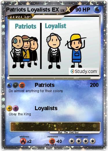 Pokemon Patriots Loyalists EX