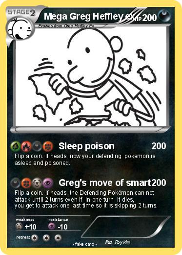 Pokemon Mega Greg Heffley ex