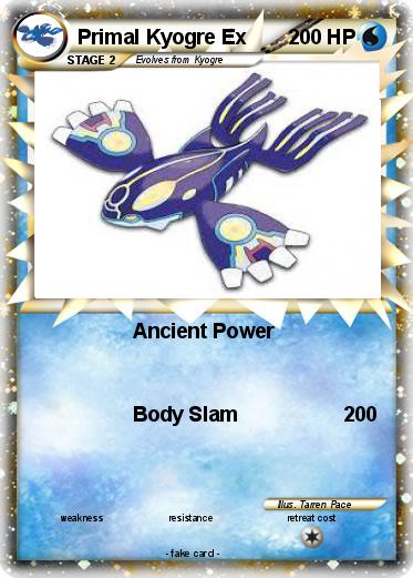 Pokemon Primal Kyogre Ex