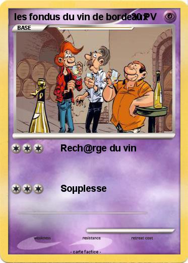 Pokemon les fondus du vin de bordeaux