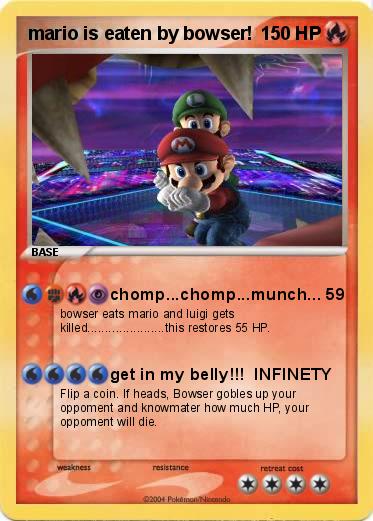 Pokemon mario is eaten by bowser!