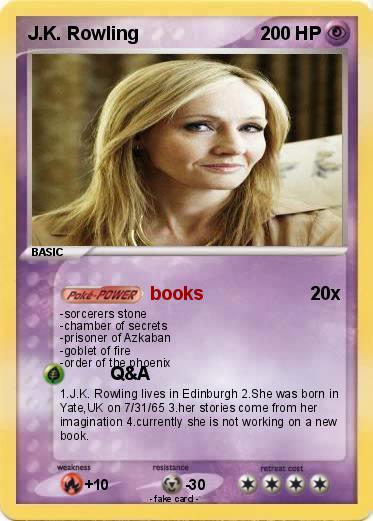 Pokemon J.K. Rowling