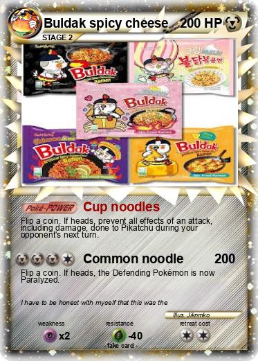 Pokemon Buldak spicy cheese