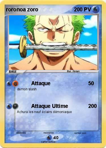 Pokemon roronoa zoro