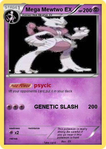 Pokemon Mega Mewtwo EX