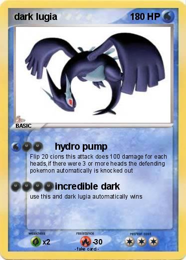 Pokemon dark lugia