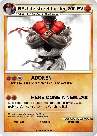 Pokemon RYU de street fighter