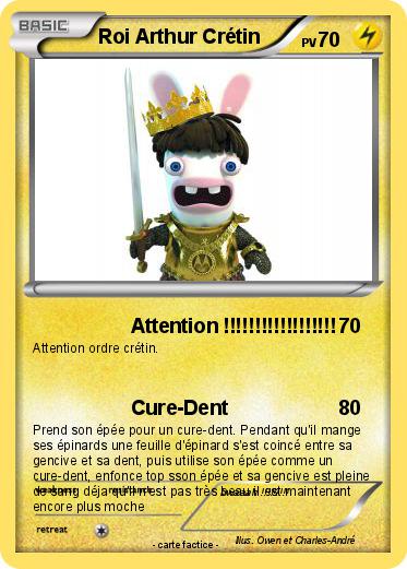 Pokemon Roi Arthur Crétin