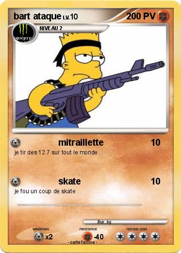 Pokemon bart ataque