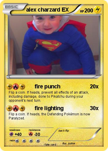Pokemon alex charzard EX