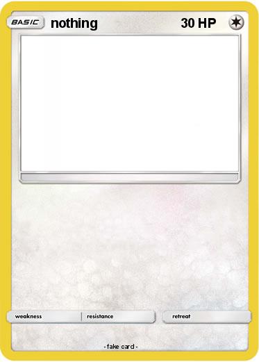 Pokemon nothing