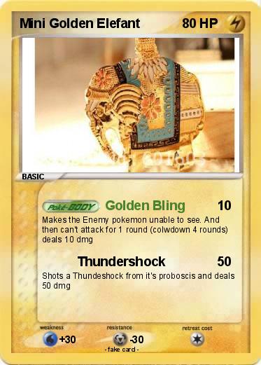 Pokemon Mini Golden Elefant