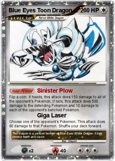 Pokemon Blue Eyes Toon Dragon