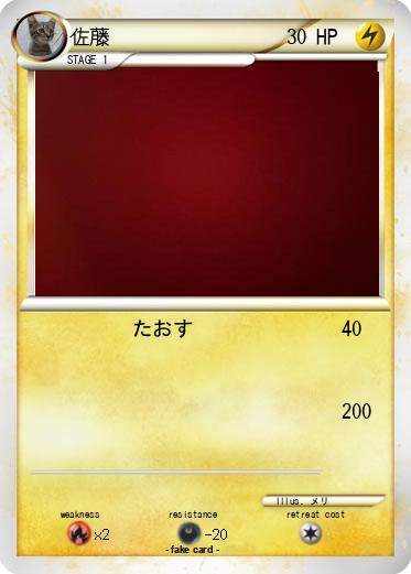 Pokemon 佐藤