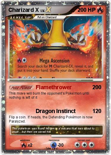 Pokemon Charizard X