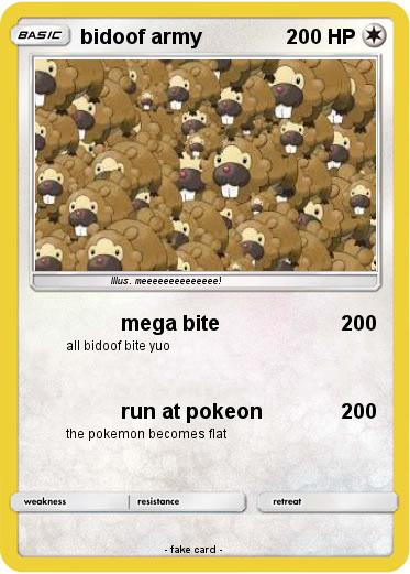 Pokemon bidoof army