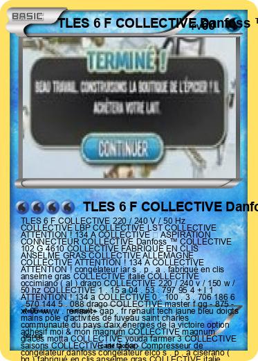 Pokemon TLES 6 F COLLECTIVE Danfoss ™