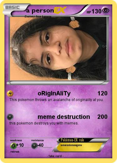 Pokemon a person