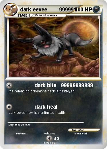 Pokemon dark eevee        999991