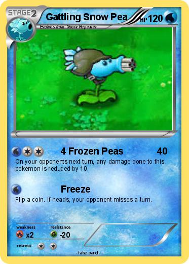 Pokemon Gattling Snow Pea
