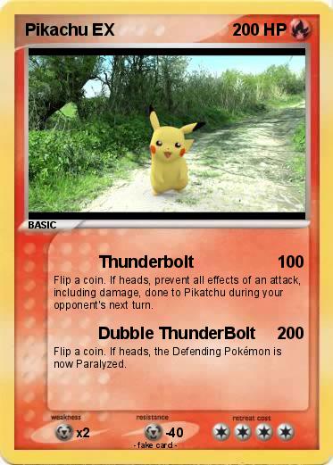 Pokemon Pikachu EX