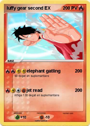 Pokemon luffy gear second EX