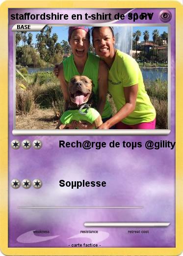 Pokemon staffordshire en t-shirt de sport